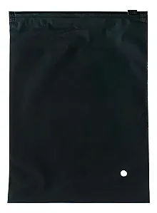 Saco Plástico Preto Fosco Trilho Zip 35x45cm - 50 Unidades - Rizzo