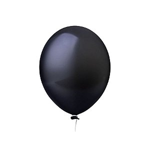 Balão de Festa Liso - Preto - Happy Day - Rizzo