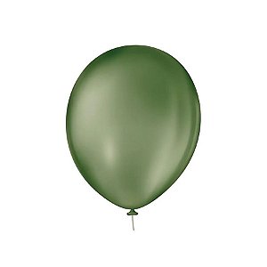 Balão de Festa Liso - Verde Eucalipto - Happy Day - Rizzo