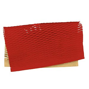 Papel Colmeia - 50x50cm - Vermelho - 10 unidades - Cromus - Rizzo