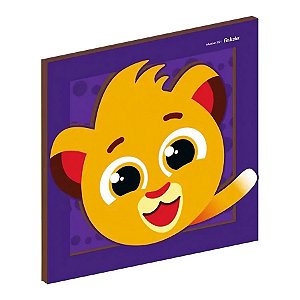 Quadro Decorativo MDF - Bolofofos Roxo - 1 unidade - FestColor - Rizzo