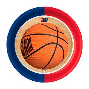 Prato de Papel Redondo - NBA - 8 unidades - FestColor - Rizzo
