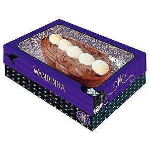 Caixa Ovo 3 em 1 com Visor M - Wandinha - 1 unidade - Festcolor - Rizzo