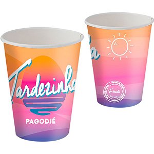 Copo de Papel 200ml - Tardezinha - 8 unidades - FestColor - Rizzo