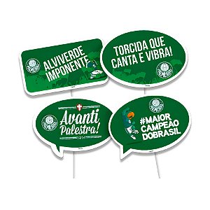 Kit Placas Divertidas - Palmeiras - 4 unidades - Festcolor - Rizzo