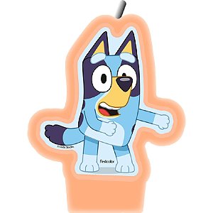 Vela Plana Adesivada - Bluey - 1 unidade - Festcolor - Rizzo