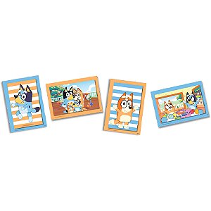 Quadros Decorativos - Bluey - 4 unidades - Festcolor - Rizzo