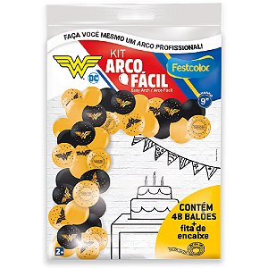 Kit Arco Fácil - Mulher Maravilha Luxo - 1 unidade - Festcolor - Rizzo