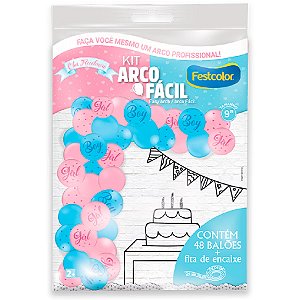 Kit Arco Fácil - Chá de Revelação - 1 unidade - Festcolor - Rizzo