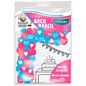 Kit Arco Fácil -  Arlequina - 1 unidade - Festcolor - Rizzo