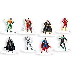 Decoração De Mesa - Liga da Justiça - 8 unidades - Festcolor - Rizzo