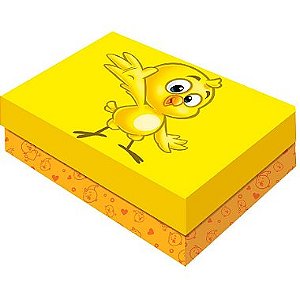 Caixa para Presente Retangular P - Galinha Pintadinha - 1 unidade - Festcolor - Rizzo