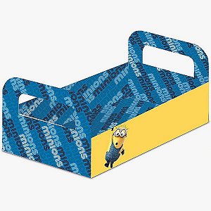 Caixote de Papel Cartão M - Minions 2 - 3 unidades - Festcolor - Rizzo