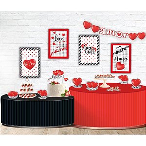 Kit Decorativo Festa - Festa Amor - 1 unidade - Festcolor - Rizzo