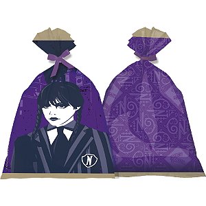 Sacola Plástica - Wandinha - 8 unidades - FestColor - Rizzo