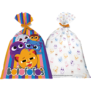 Sacola Plástica Festa Bolofofos - 08 unidades - Festcolor - Rizzo Festas