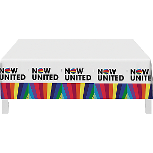 Toalha de Mesa Festa Now United - 01 Unidade - Festcolor - Rizzo Festas
