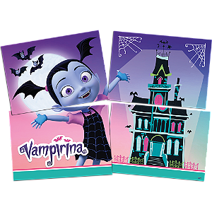 Painel Decorativo Festa 4 Laminas Festa Vampirina - 01 Unidade - Festcolor - Rizzo Festas