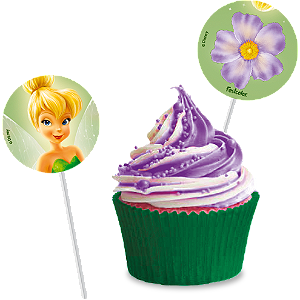 Pick p/ Docinhos Festa Fadas Disney - 8 unidades - Festcolor - Rizzo Festas