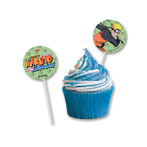 Topper Para Docinhos Festa Naruto - 8 unidades - Festcolor -  Festas