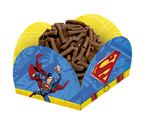 Porta Forminha para Doces Festa Superman - 40 unidades - Festcolor Festas