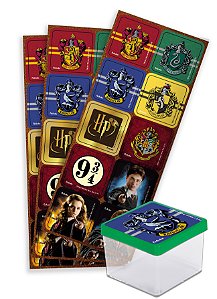 Adesivo Quadrado para Lembrancinha Festa Harry Potter - 30 unidades - Festcolor - Rizzo Festas