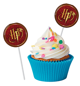 Topper Para Docinhos Festa Harry Potter - 8 unidades - Festcolor -  Festas