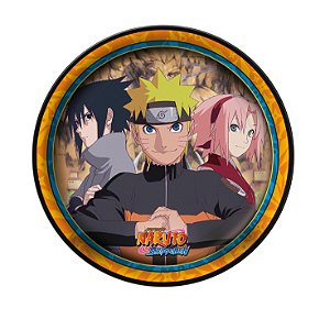 Prato Festa Naruto 18cm - 08 unidades - Festcolor -  Festas