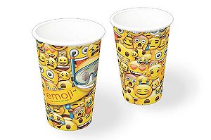 Copo de Papel 200ml Festa Emoji- 08 unidades - Festcolor -  Festas