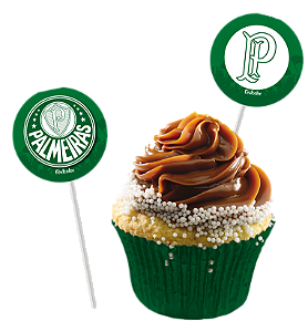 Pick p/ Docinhos Festa Palmeiras - 08 unidades - Festcolor -  Festas