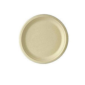 Prato Papel Biodegradável em Bagaço de Cana - 10 unidades - 18 cm - Rizzo
