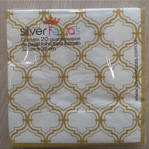 Guardanapo estampado folha dupla - 20 unidades - Ref.GE33108 - 33x33 cm - Rizzo