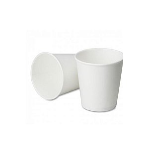 Copo de papel Branco Biodegradável - 40 unidades - 210 ml - Rizzo