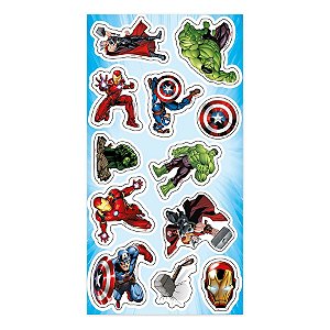 Cartela Adesiva - Vingadores - 12 unidades - Regina - Rizzo