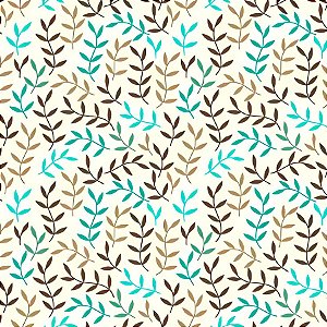 Saco para Presente Decorado - Folhas Finas - Regina - Rizzo
