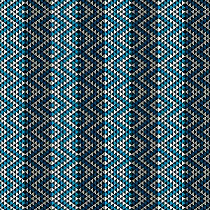 Saco para Presente Decorado - Losango Azul - Regina - Rizzo