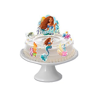 Decoração De Bolo Cenário - A Pequena Sereia - 6 unidades - Regina - Rizzo