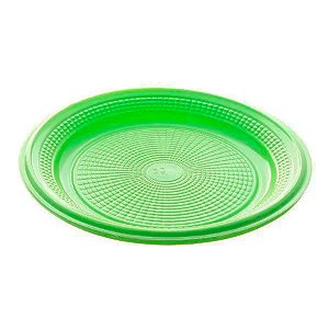Prato Bolo Descartável 15cm Verde Limão - 10 unidades - Regina - Rizzo