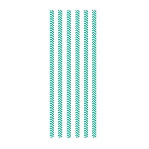 Canudo Biodegradável Missoni Tiffany - 12 unidades - Regina - Rizzo