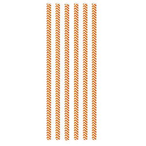 Canudo Biodegradável Missoni Laranja - 12 unidades - Regina - Rizzo