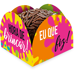 Porta Forminha De Papel Hora De Brincar 50 Unidades - Regina - Rizzo Festas