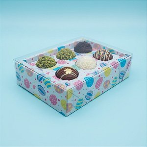 Caixa Base Brigadeiro - Páscoa Branca - N1 (9cm x12cm x4cm) - 5 unidades - Assk - Rizzo