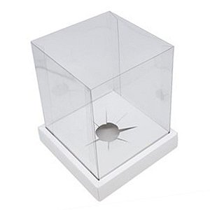 Caixa Ovo Em Pé de 250g a 350g - 15x15x18,5cm - Branco - 5 unidades - ASSK - Rizzo