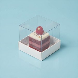 Caixa Mini Bolo PP (4cm x 4cm x 4cm) Branca - 10 unidades - Assk - Rizzo