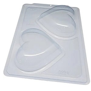 Forma de Acetato Especial Semiprofissional - Coração 500g - Ref. SP46 - BWB - Rizzo Confeitaria