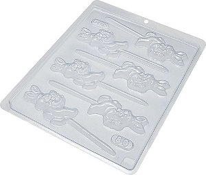 Forma de Acetato Pirulito Coelho Pequeno Cód. 80 - BWB