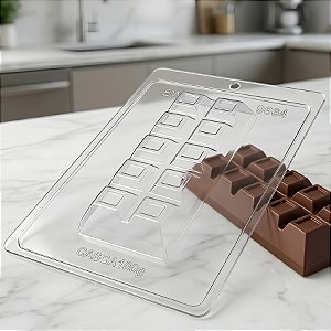 Forma de Acetato Especial - Barra de Chocolate - Ref. 9664 - BWB