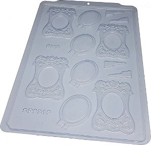Forma de Acetato Porta Retrato Médio Cód. SP9319 BWB