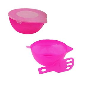 Derretedeira para Chocolate Grande Rosa com Espátula BWB