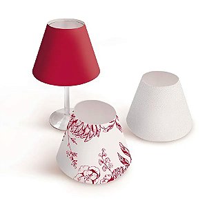 Cúpula para Taça - Casamento Escarlate - 12 unidades - Cromus - Rizzo